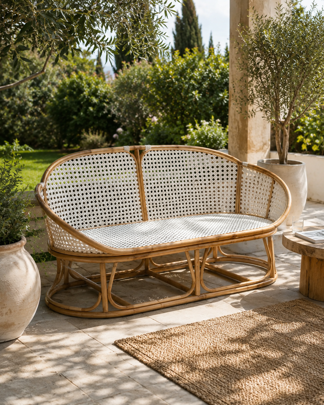 Banquette Solea en rotin