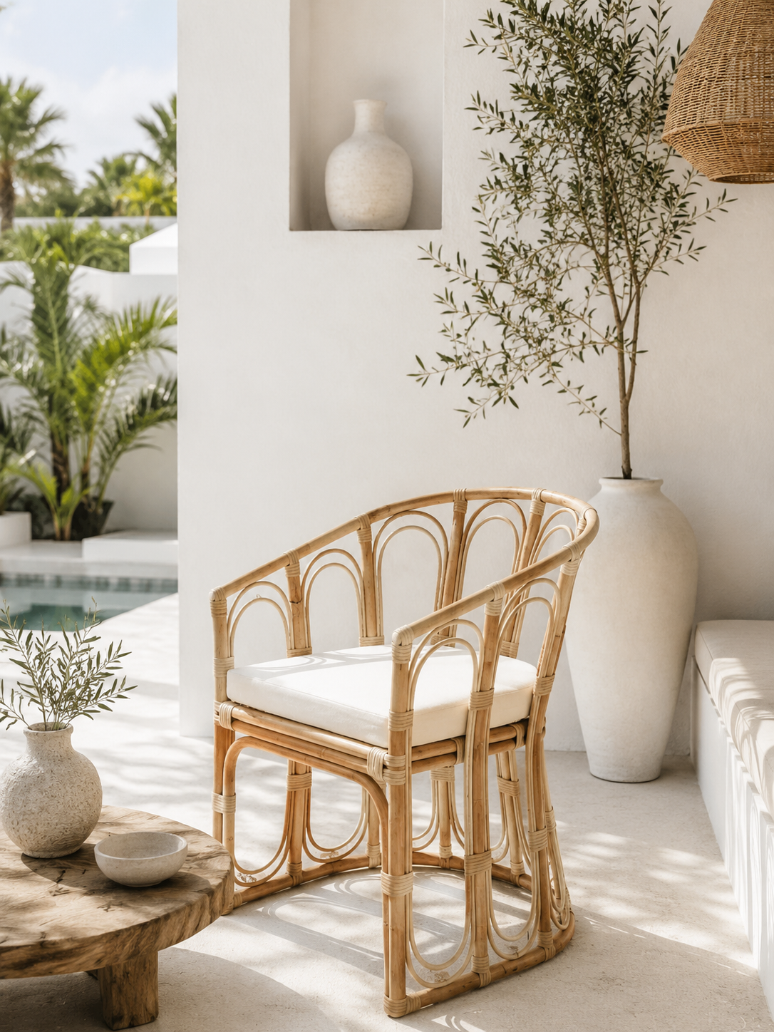 Fauteuil en rotin Taman