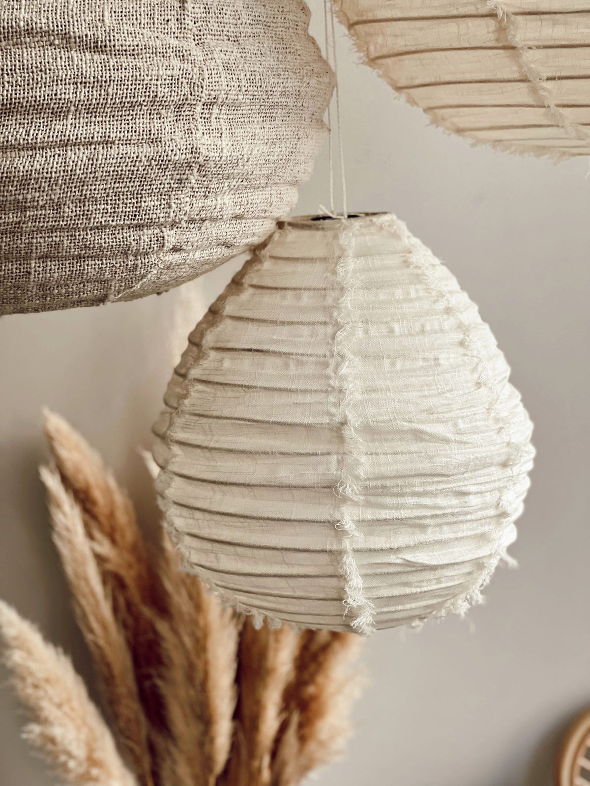 Suspension en lin Wabi Sabi Blanche