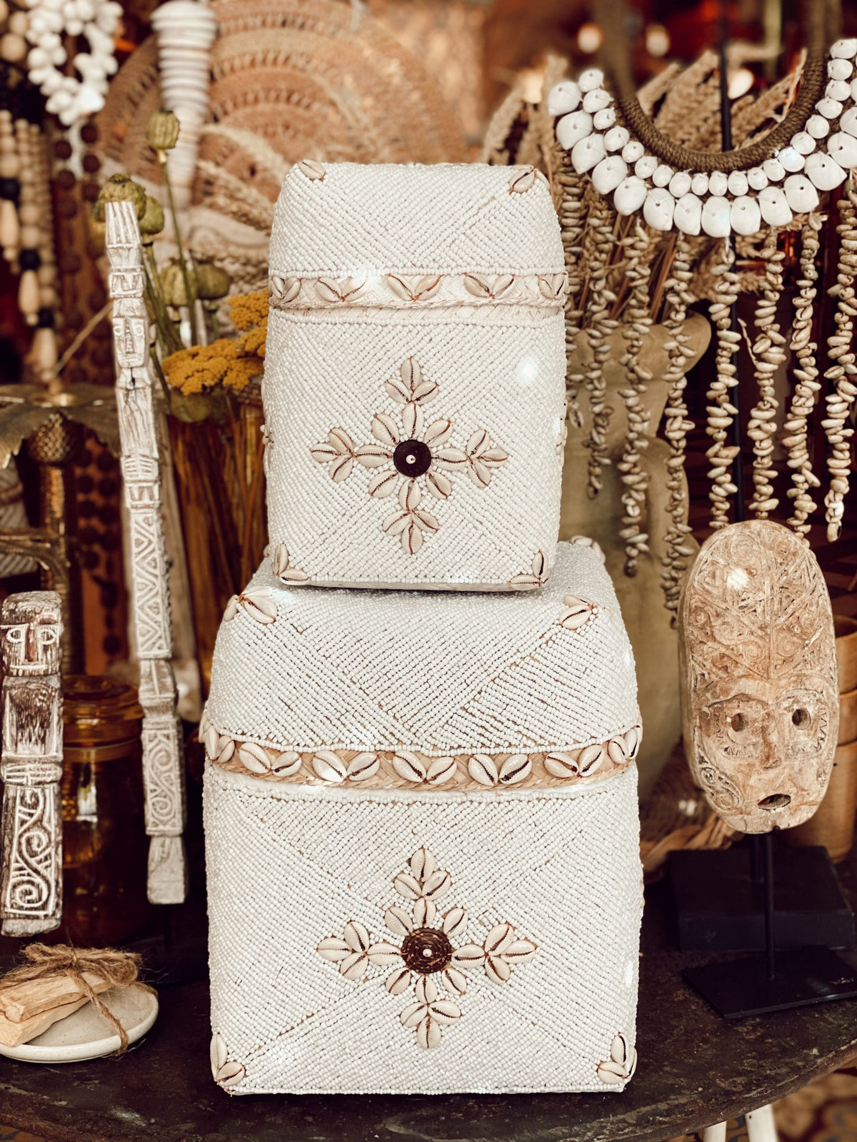 Boîtes en perles