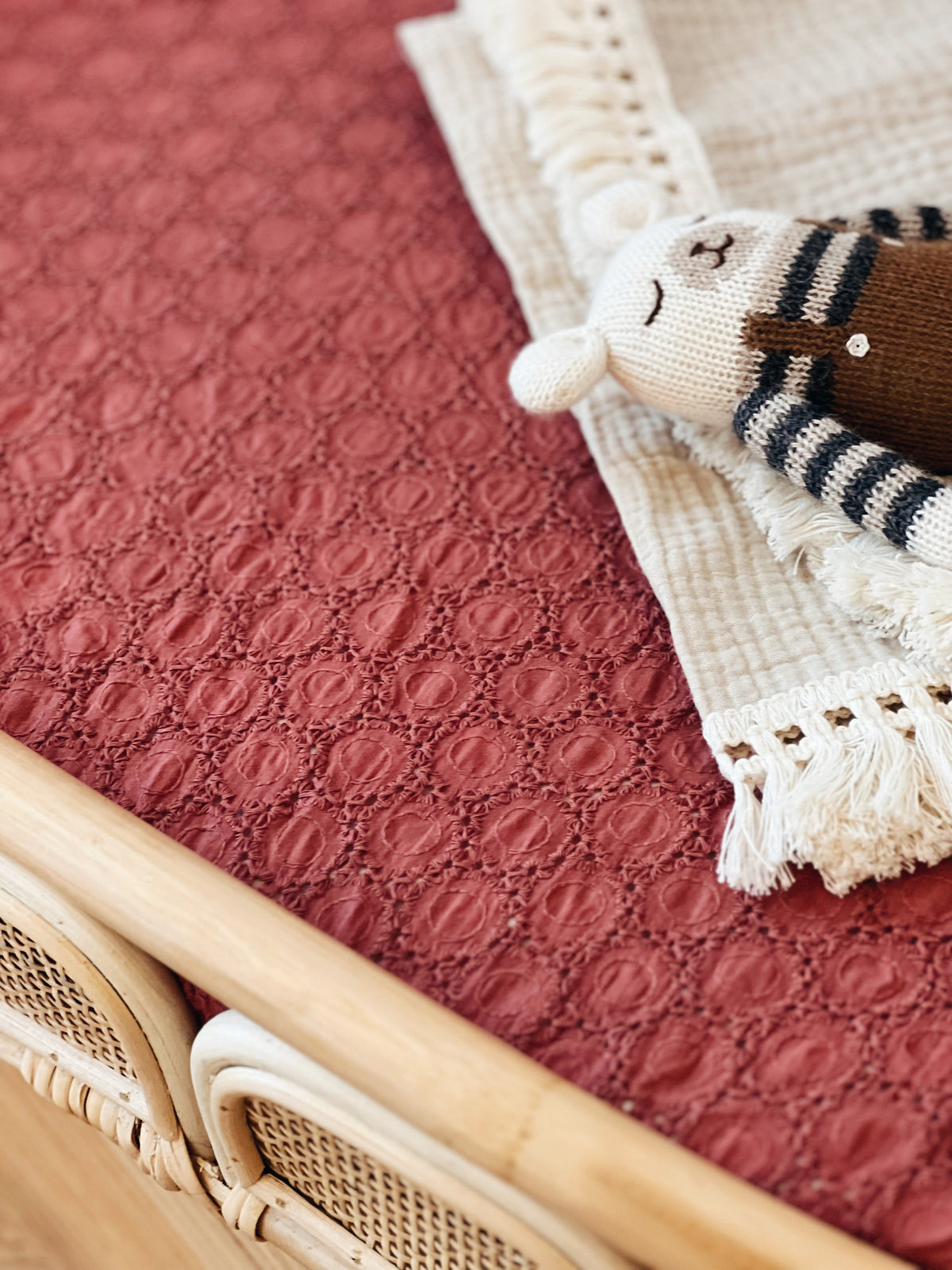 Housse de matelas à langer Framboise