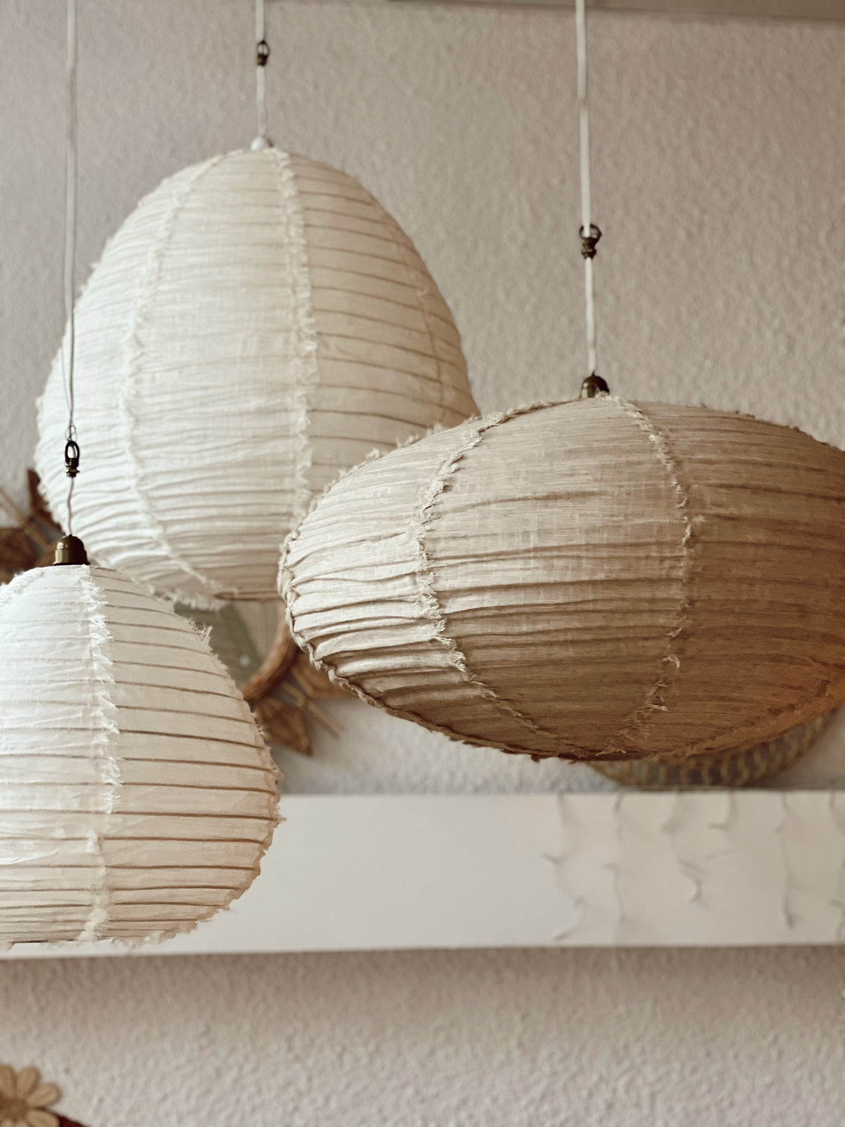 Suspension en lin Wabi Sabi Ovale