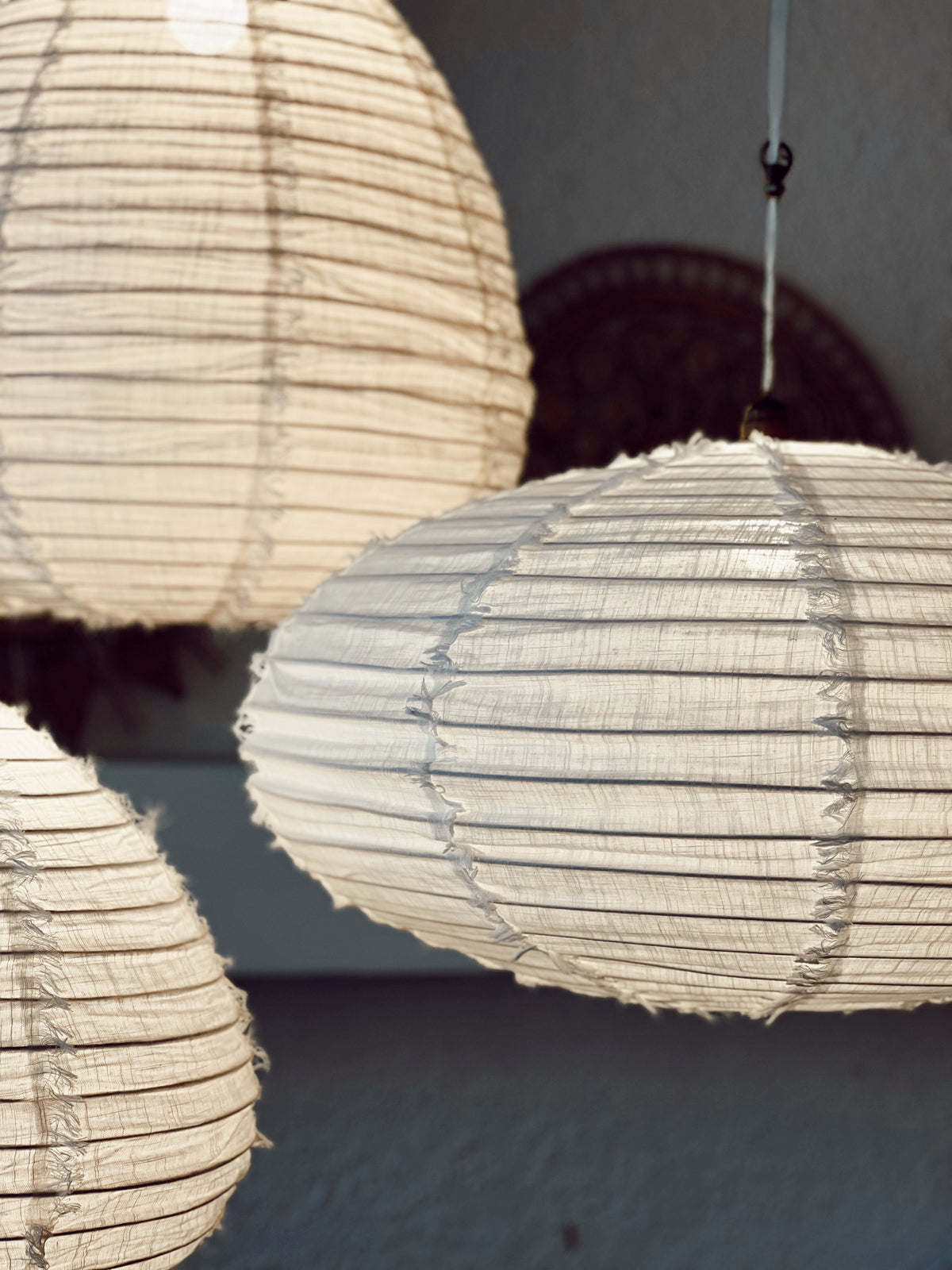 Suspension en lin Wabi Sabi Ovale